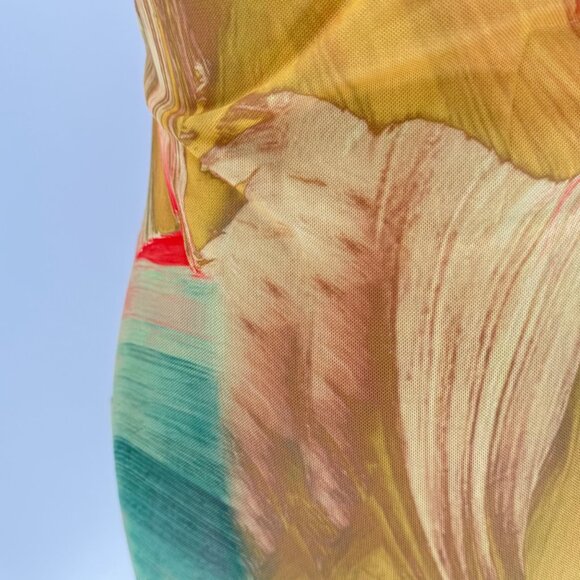 ACOA Abstract Print Maxi Dress XS Multicolor Sleeveless - Picture 6 of 9